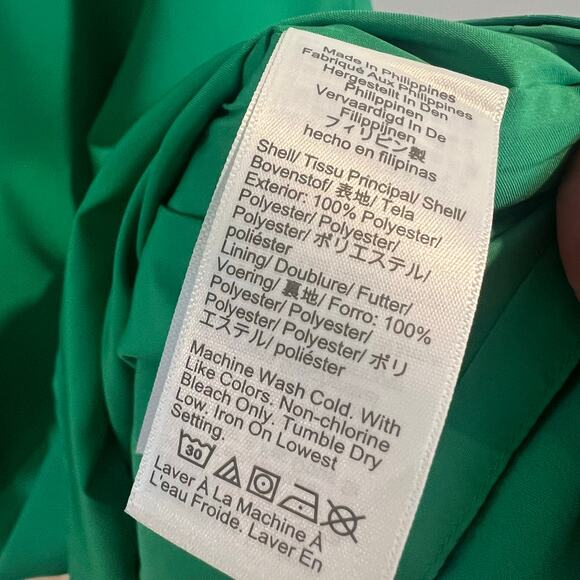 NWT J.Crew Green Sleeveless V-neck Shift Dress Size 4P - Picture 5 of 9